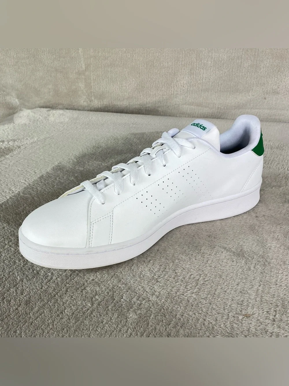 adidas Advantage GZ5300 Mens Size 13 Cloud White Tennis‎ Pickleball Shoes NEW